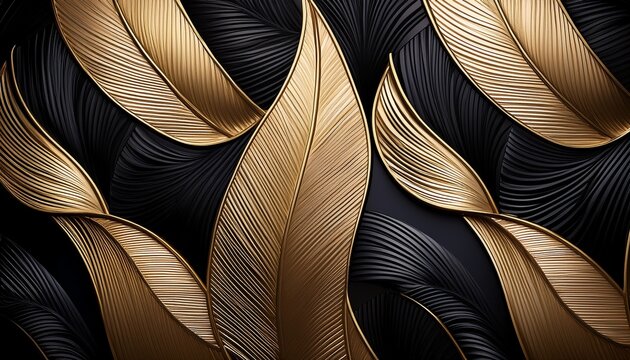 Stylish Versace Inspired Seamless Background In Black And Gold Great For Branding Fashion And Decorative Products
