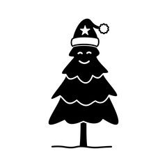 Christmas Tree Icon Glyph