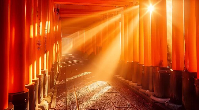 Japanese temple bridge in japan