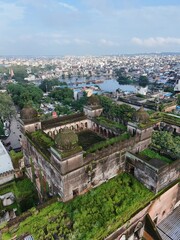 Aerial view of Taj Mahal Palace in India