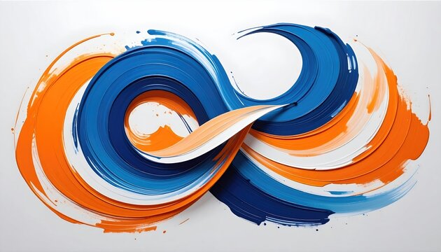 Artistic rendition of the infinity symbol created with layered brushstrokes. The vibrant colors evoke flow and movement