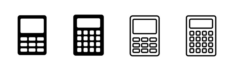 Calculator icon set. Accounting calculator icon. calculator vector