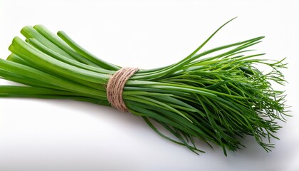 Fresh Chives Bunch Transparent Background Cutout Png
