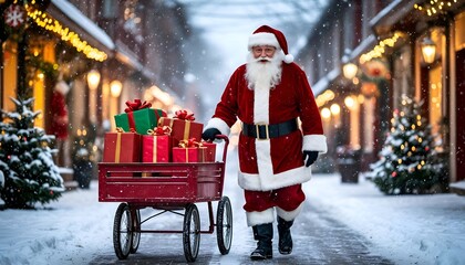 This classic holiday image is ideal for greeting cards, seasonal advertising, website banners, and festive print media. 