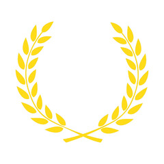 Golden Laurel Wreath Symbol of Victory and Achievement