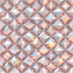 Fototapeta premium Pastel Geometric Star Pattern with Luminescent Highlights
