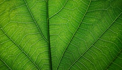 Elegant Green Gradient Leaf Vein Pattern Background