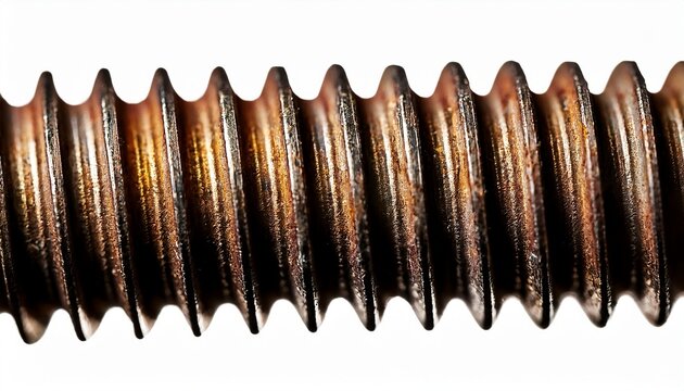 Old Screw Thread Close Up