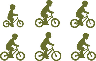 Obraz premium Black vector silhouette of a cyclist riding a mountain bike, perfect for sport and racing illustrations