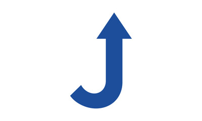 Modern Letter J Financial Logo
