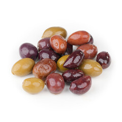 Top View  of Greek Country Mix Olives in Brine
