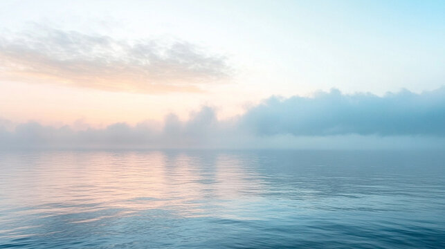 Soft gradient of light evoking gentle sky tones. Smooth, calming transition of colors from warm to cool, capturing serenity and minimalistic atmospheric beauty.