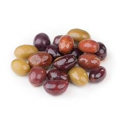 Close-Up of Greek Country Mix Olives in Brine