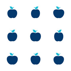 Apple icon vector isolated on white background. Apple vector icon.