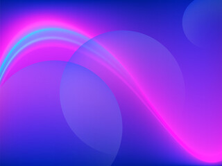 Vibrant Abstract Gradient Background with Soft Blurred Shapes in Blue and Purple