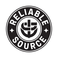 Circular logo with anchor and cross symbol for reliable source