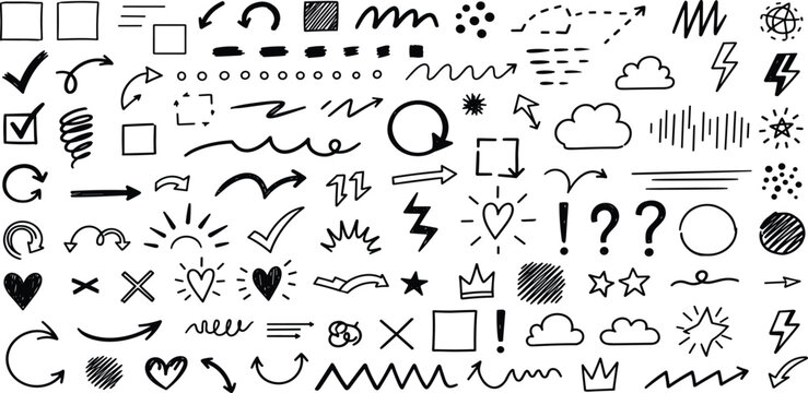 A vibrant collection of playful digital sticky notes and decorative labels in various shapes and colors, perfect for creative design projects and organizing digital content