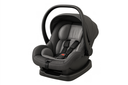Infant car seat providing safety and protection for baby travel, promoting secure journeys with a child restraint system