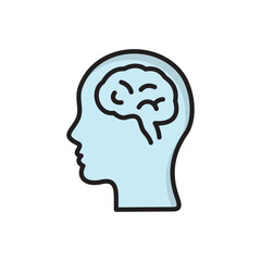 Brain Awareness icon vector design templates simple and modern concept