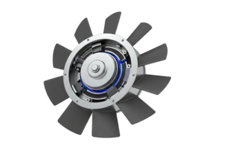 Engine cooling fan radiator industrial mechanical system auto part equipment illustration