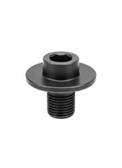 Black metal engine oil drain plug with flat head socket for automotive components
