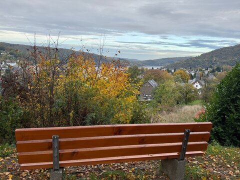 bench in the mountains
