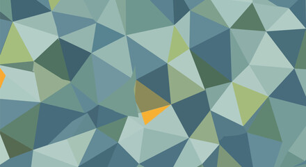 Abstract geometric background with triangles in shades of blue green and orange for creative designs