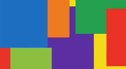Abstract multicolored geometric background with overlapping shapes offers a modern aesthetic and