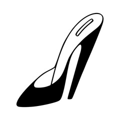 high heel shoe vector icon