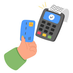 payment done  illustration for UI design and WEB design