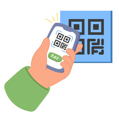 qr payment  illustration for UI design and WEB design
