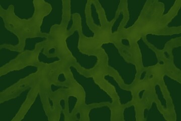 Forest green abstract swirl design with fluid emerald curls and deep blending, ideal for premium jungle or eco branding