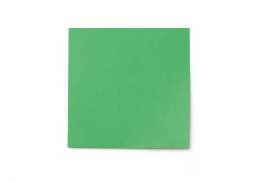 Green screen chroma key square rectangle for video editing and digital compositing with transparent background