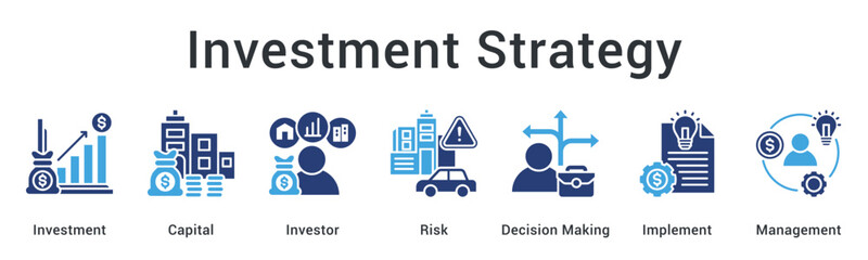 Investment strategy allocates capital for investors while managing risk through decision making and implementation oversight.