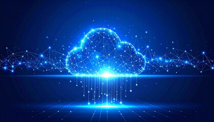 Abstract Cloud Computing Network with Geometric Design and Data Transmission