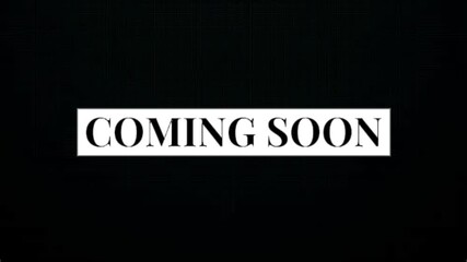 Bold Coming Soon sign for marketing and advertising. A promotional graphic indicating a future release or an upcoming premiere on a simple black background 4K Motion Animations