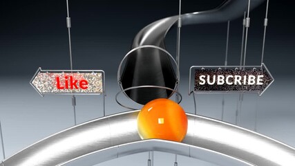 Ball Rolling Toward Subscribe Path Decision Funnel
