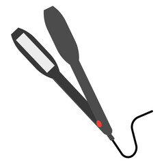 Vector illustration of a hair straightener device