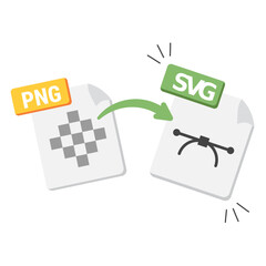 png to svg illustration for ui design and web design