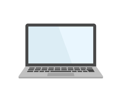 ノートパソコン,フラットイラスト