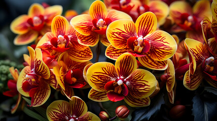 red and yellow flower