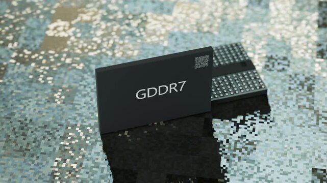 GDDR7 Graphics Memory Module Product Render