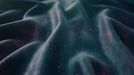 Ripples in space-like fabric glowing cosmic folds abstract futuristic texture flowing waves surreal pattern luminous ethereal background conceptual photorealistic sci-fi inspired textile - Powered by Adobe