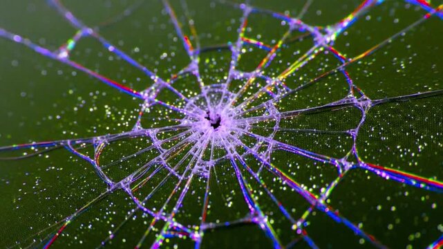 Screen monitor broken background displays intricate glass cracks and colorful lines on a vibrant LCD panel