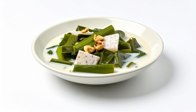 Creamy Taro Leaves Stew Ginataang Gabi Filipino Dish

