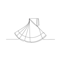 Vintage style petticoat skirt with layers and ruffles