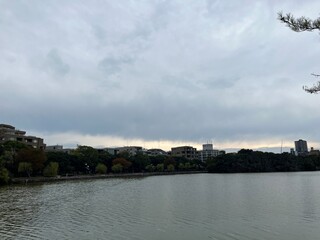 Obraz premium 大濠公園の池