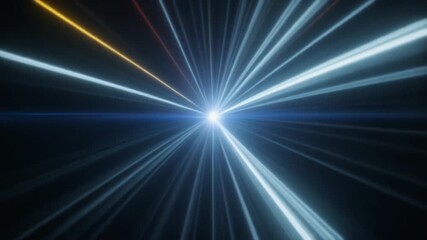 Radiant rays converging toward a bright central point creating a sense of focus energy and harmony with smooth gradients and luminous lines pulling the viewer’s eye into the glowing core