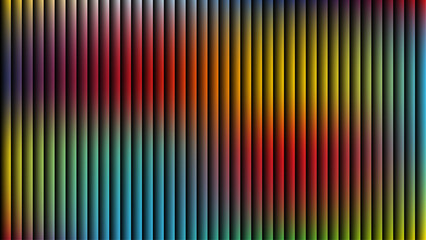 Abstract vertical gradient stripes in vibrant rainbow colors with subtle shadows background texture