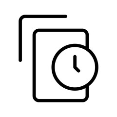 Document Time icon set featuring modern, clean symbols for tracking deadlines, managing schedules, and efficient file timing